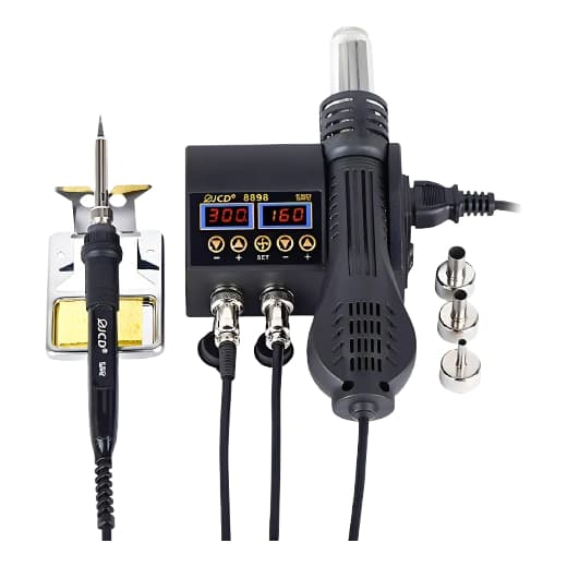 Estação De Solda E Retrabalho 2x1 750w Jcd 8898.  110volts