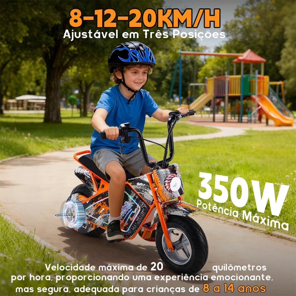 HONEYWHALE J2 Motinho Elétrica Infantil Mini 350W 36V 12KM