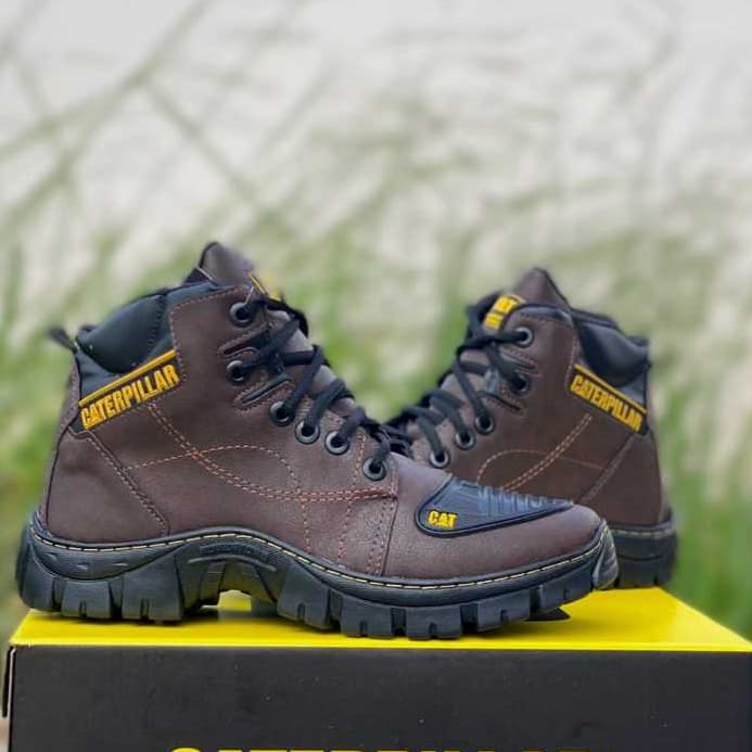 Bota Coturno Masculino CAT Impermeável Palmilha de Gel Promoção