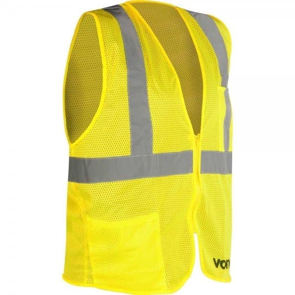 Colete Refletivo  Tipo Blusão, Com Bolso e Zíper CV 104 VONDER Cor Amarelo Tam Único