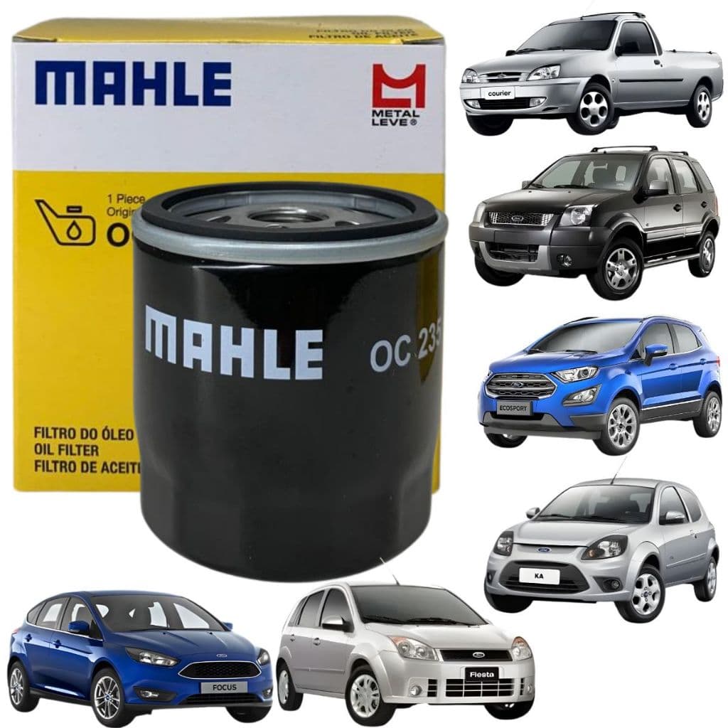 Filtro Óleo Mahle Ford Fiesta Ka Ecosport Focus Courier