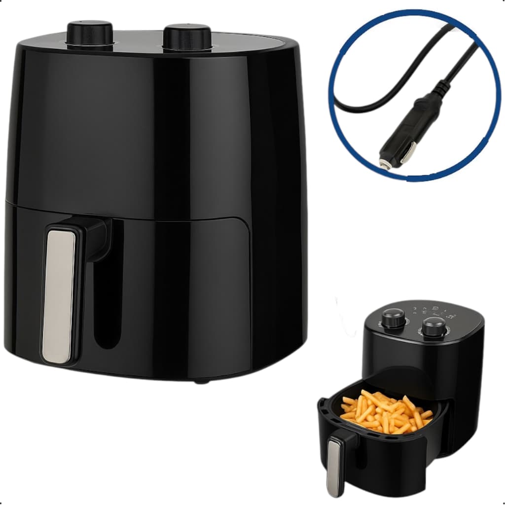Air Fryer 24v 4l Portatil Caminhao Motorhome Acampamento