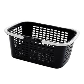 Cesto para prendedores, cesto multiuso com alça PRETO