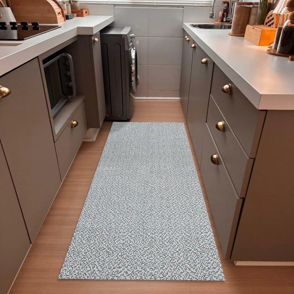 Tapete Passadeira Antiderrapante Ziza para Cozinha 60cm X 2,00m – Ina Textil Decor