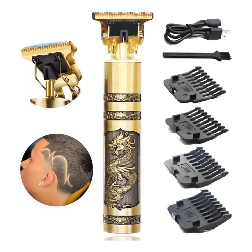 Máquininha Dragãon Retro Ultra Afiado Barba Profissional Aparador de cabelo e barba, máquina de cortar cabelo sem fio re