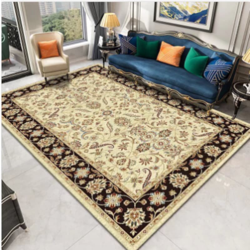 Tapete estilo indiano Belga Sala 2,00 x 2.30 Super Luxo Antialérgico e antiderrapante