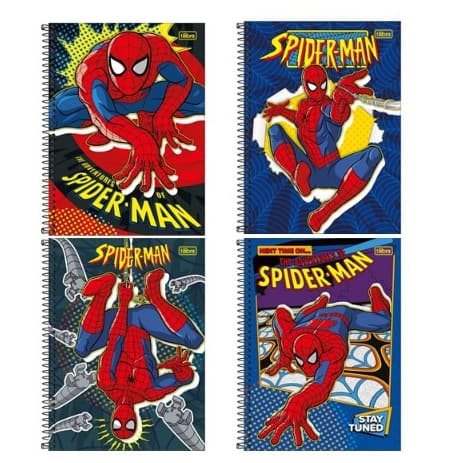 Caderno Capa Dura Universitário 1 Matéria Spider- Man Fit Tilibra