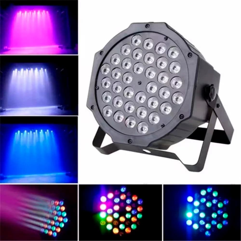Led Refletor 36 Leds RgbW Canhão Luz Dj Bivolt + Controle