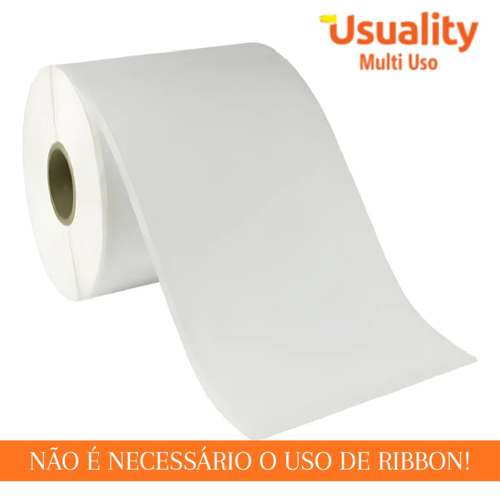 Etiqueta Termica 100x150 1 Rolo 35 Metros Adesiva Logistica Ecommerce Expedição Estoque Usuality