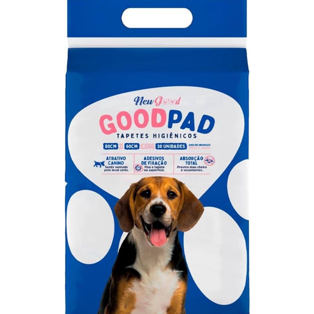 Tapete higiênico 30 unidades para cão gato e roedores 60x80