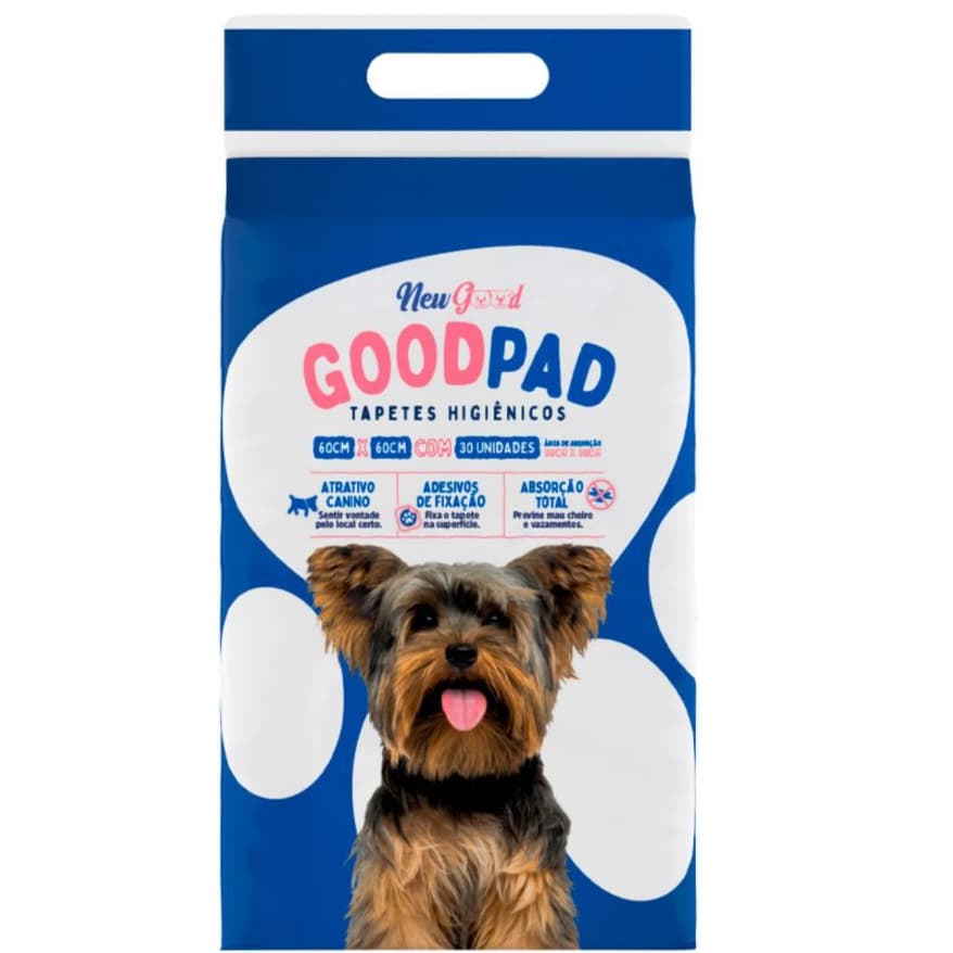 Tapete higiênico para cão gatos e roedores 30 unidades 60x60