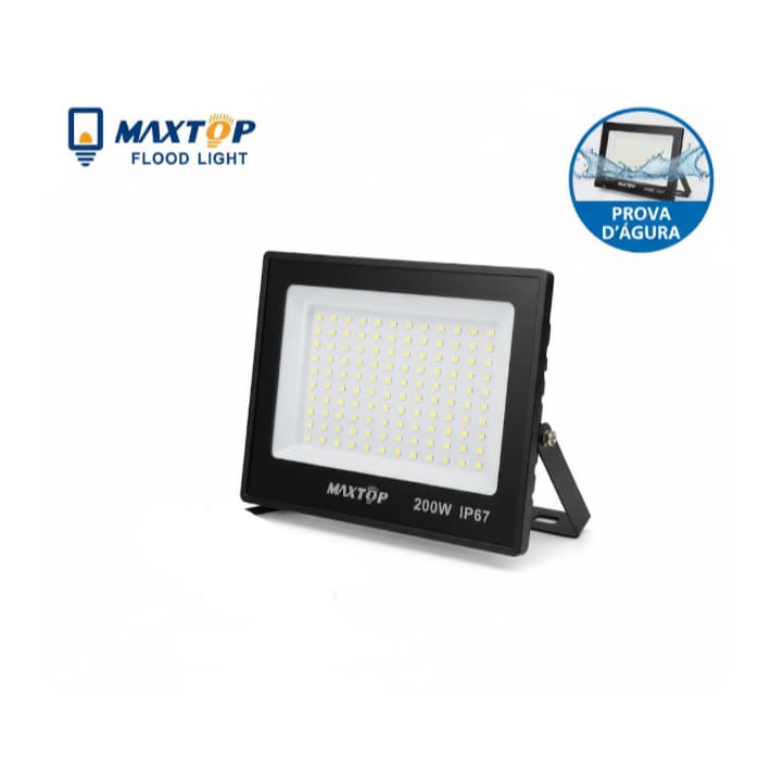 Refletor LED 200W – Iluminação Forte, Econômico e com Potência 50%