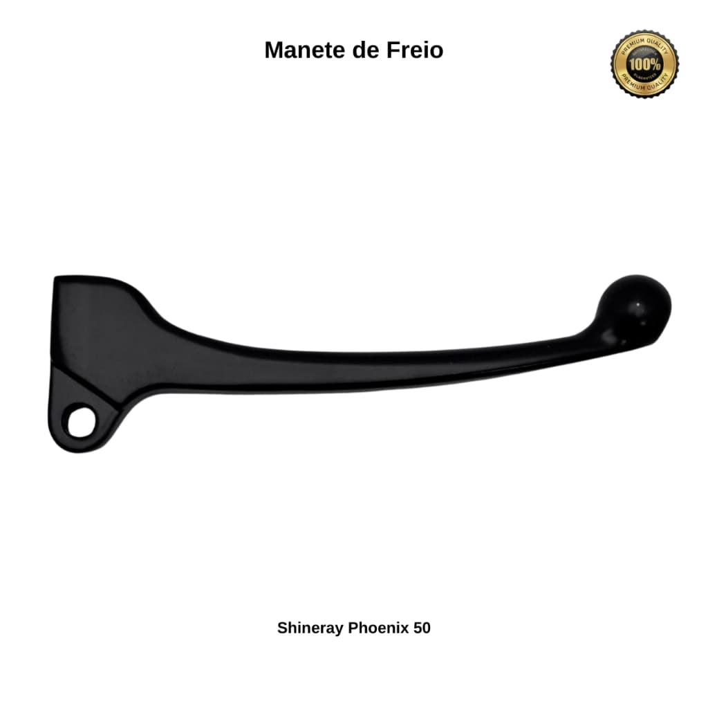 Manete Freio Shineray Phoenix 50 Gold 2011 Á 2019 Preto