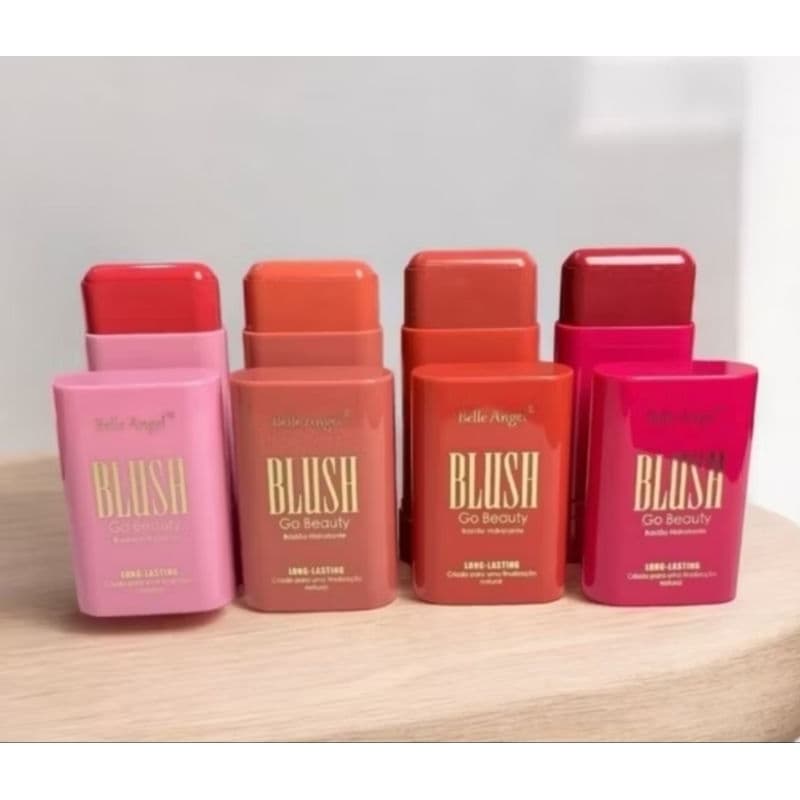 Blush Bastão Stick GO Beauty Belle Angel Hidratante (RB005) 16g - Tons 01 - 02 - 03 - 04