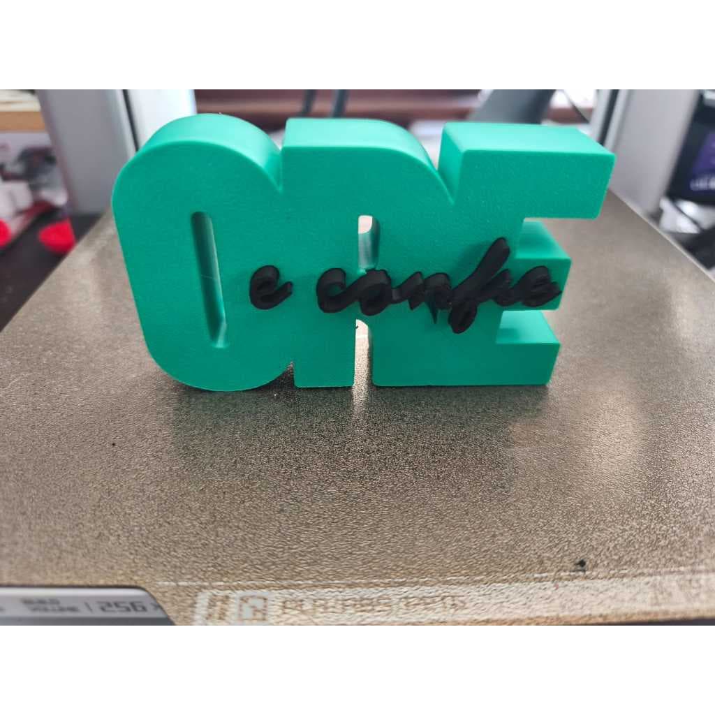 Letreiro 3D ORE e Confie Decorativo 11cm Frase Bíblica Cristã Enfeite Religioso,presente,fé,