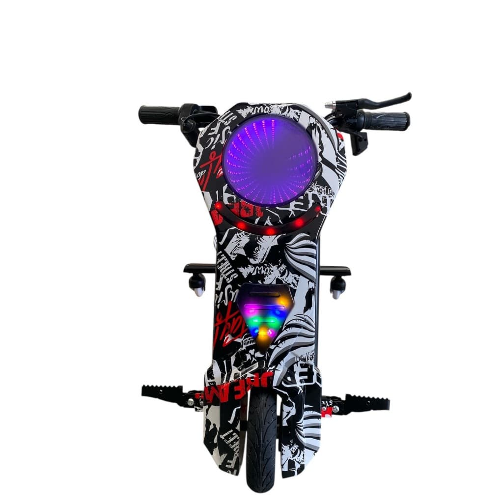Triciclo Elétrico Drift Hoverboard 350w 36V Luzes Led 3 Velocidades 65kg3 rodas manobras