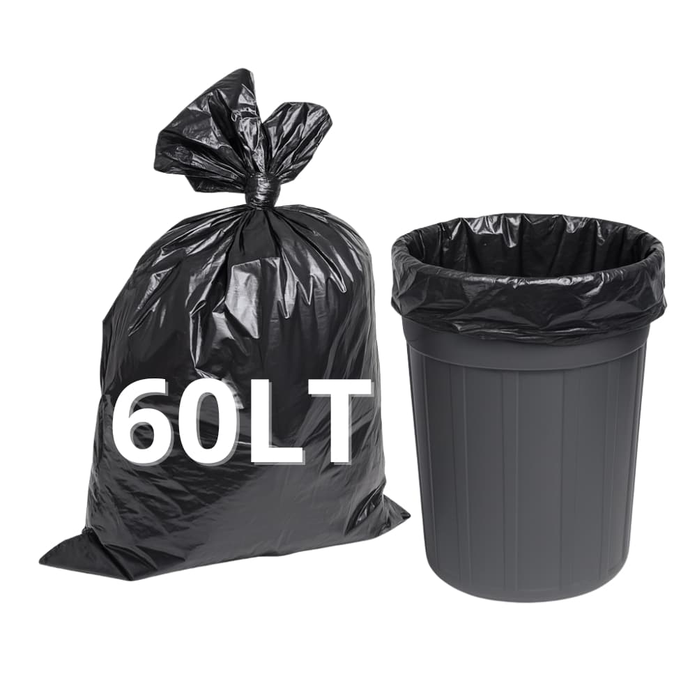 Saco De Lixo Preto 60 Lt Litros 100 Unidades - Comum e resistente - direto da fabrica