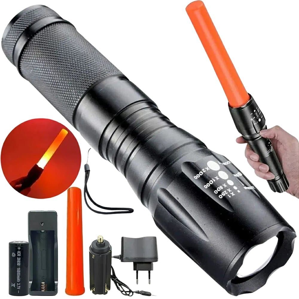 Lanterna Super Forte X900 Uso Profissional - Resistente A Água