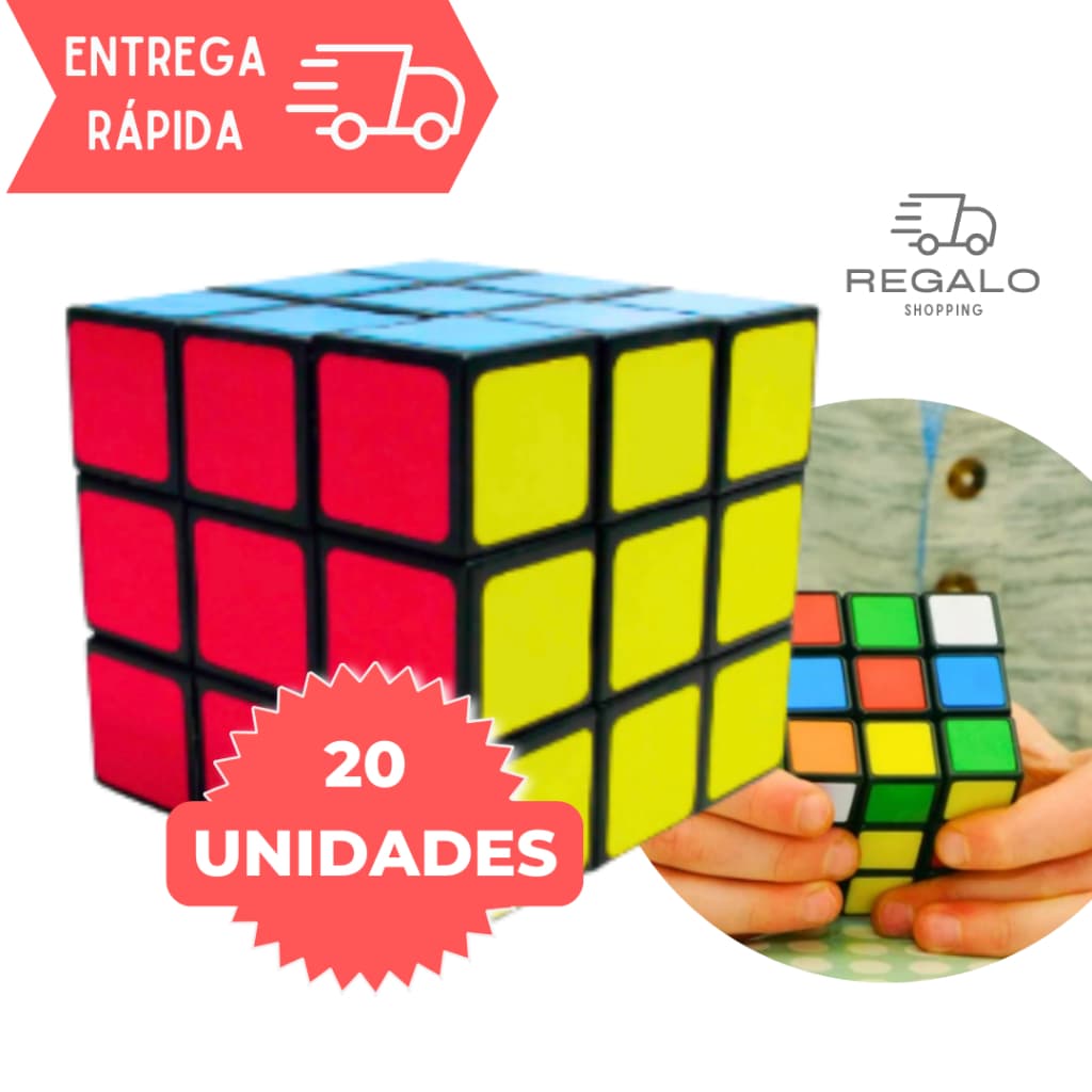 Kit 20 Cubos Mágicos p/ Crianças e Adultos Prenda Brinde Lembrancinha Para Festa Sacolinha Surpresa