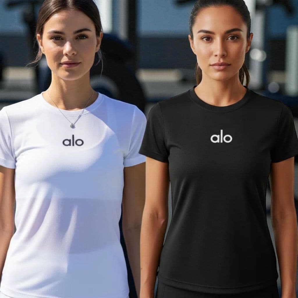 Kit Camiseta Baby Look Feminina Tecido Fitness Caimento Perfeito Proteção UV
