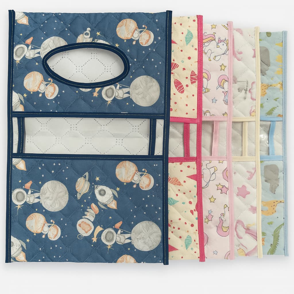 Porta Lenço Umidecido Fraldas Pomada Estampado Bebe Menina Menino