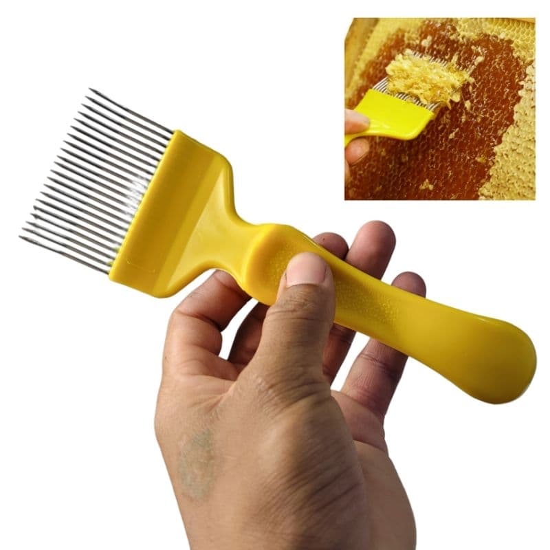 Garfo Desoperculador Mel Apicultura 21 Agulhas Inox