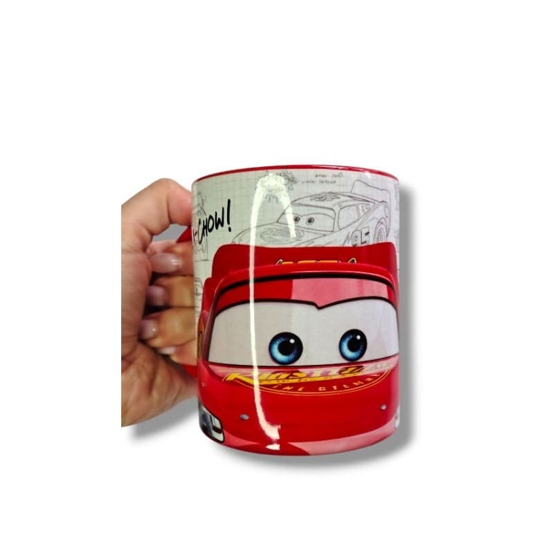 Caneca Relâmpago MCQueen | Presente Criativo | Caneca Carros Personalizada