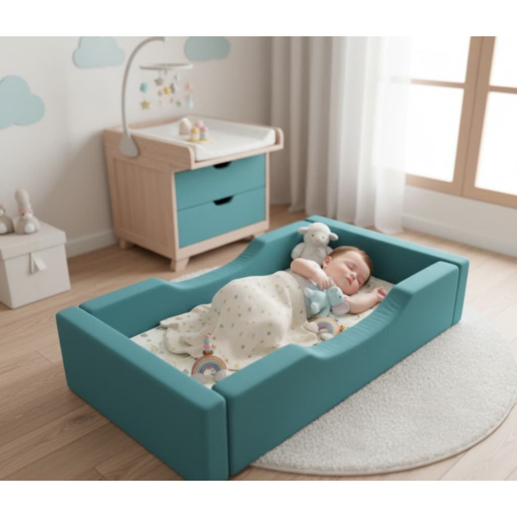 berço moises mini cama infantil portatil com colchão varias cores