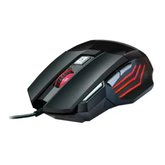 Mouse Para Jogo Gamer Ms G260 Preto Rgb Led 7 Botoes
