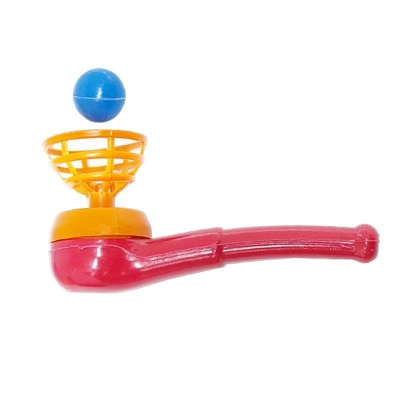 Kit com 5 Cachimbo com bolinha de assoprar infantil colorido Mini Toys