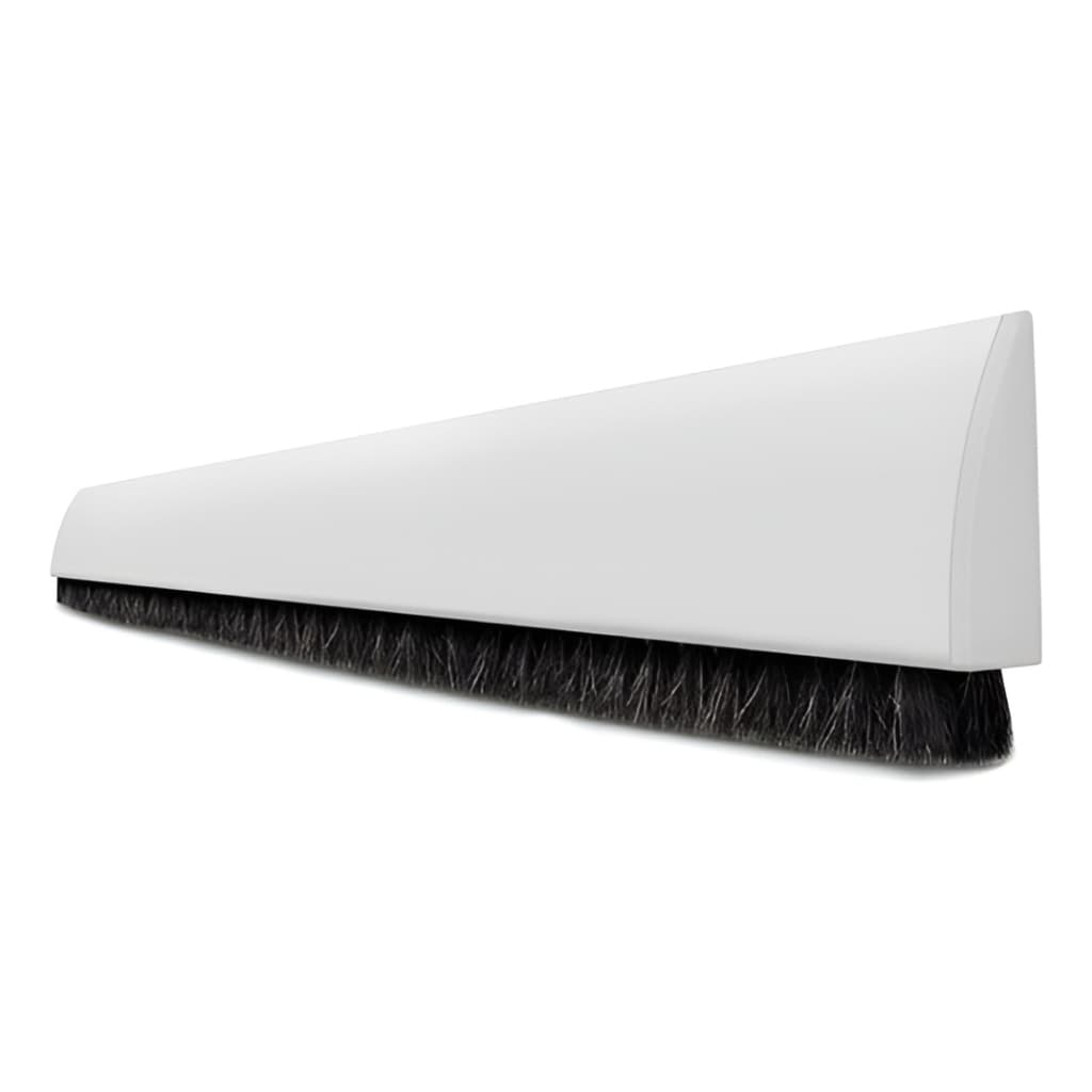 Veda Porta Escova Com Adesivo 3m Branco 90cm Para Rodapé