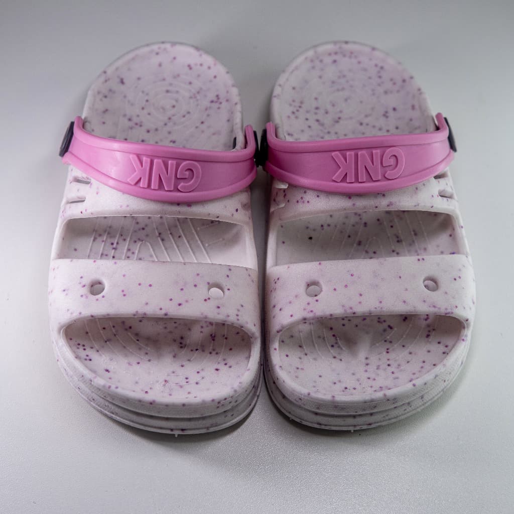 Papete Infantil Sandália Menina Glitter Delicado Leve Antiderrapante Tira Rosa