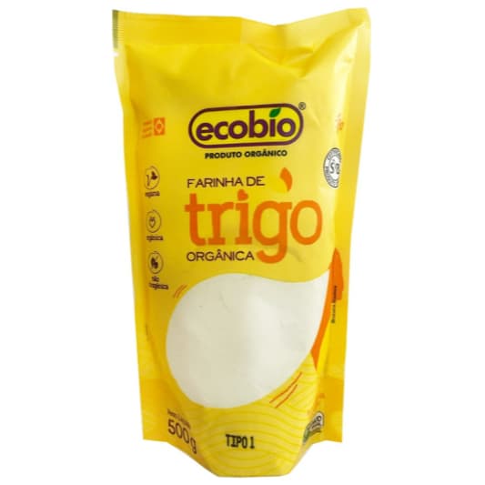FARINHA DE TRIGO ORGANICA BRANCA 500G - ECOBIO