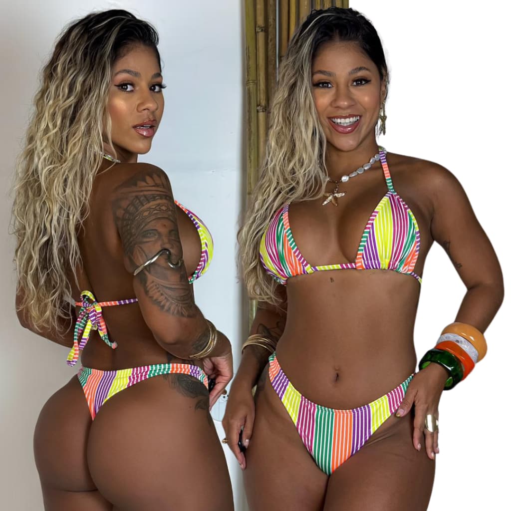 Biquini preto básico Asa Delta Sem Bojo Moda Praia Verão várias cores