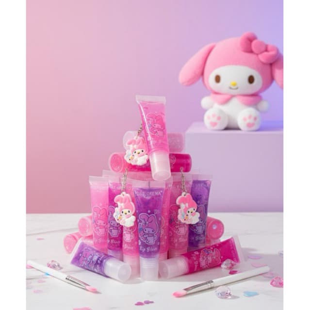 Gloss com Chaveiro My Melody Sanrio