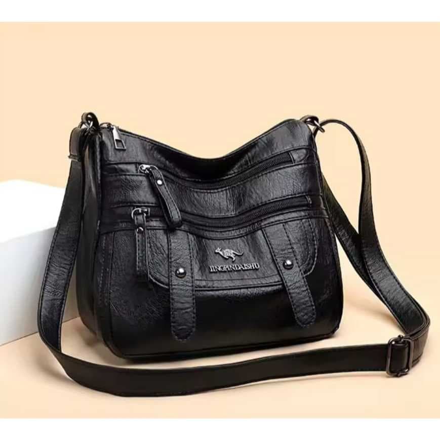 Bolsa Feminina Couro em PU Transversal de Ombro Pequena Mod 01