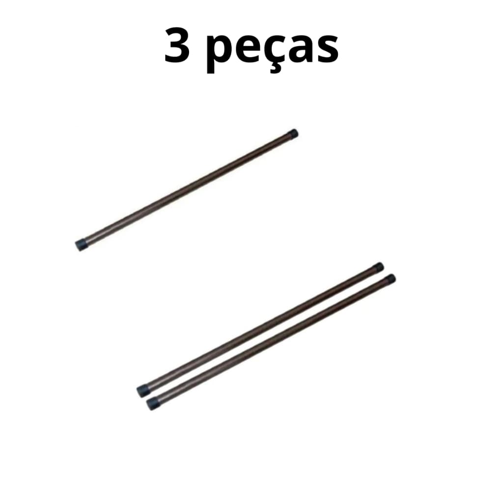 Kit 3 Bastões de Alongamento 1m – Yoga, Pilates, Fisioterapia •  Leve e Resistente