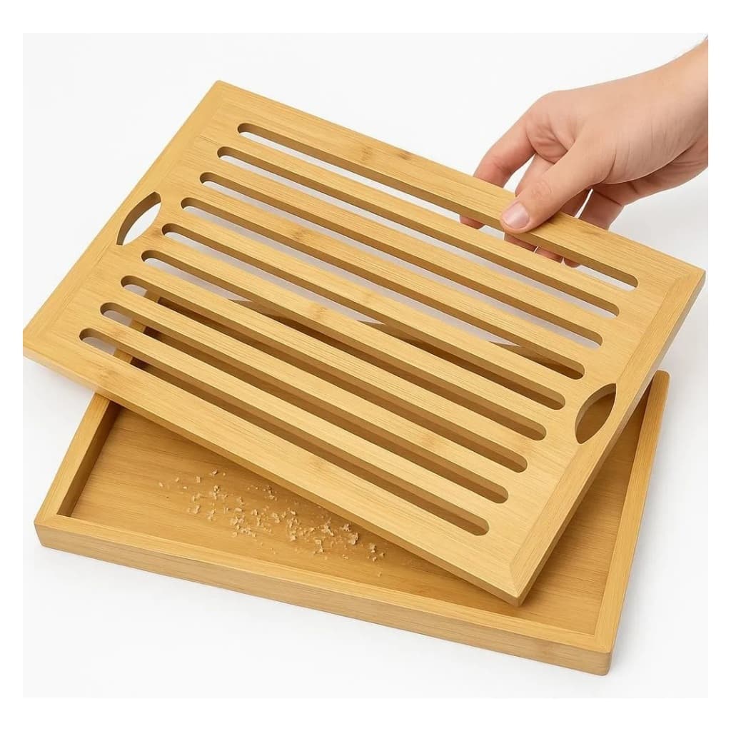 Tábua Migalheira De Bambu Papa Migalhas Porta Pães Boleira Bambu Mesa Posta