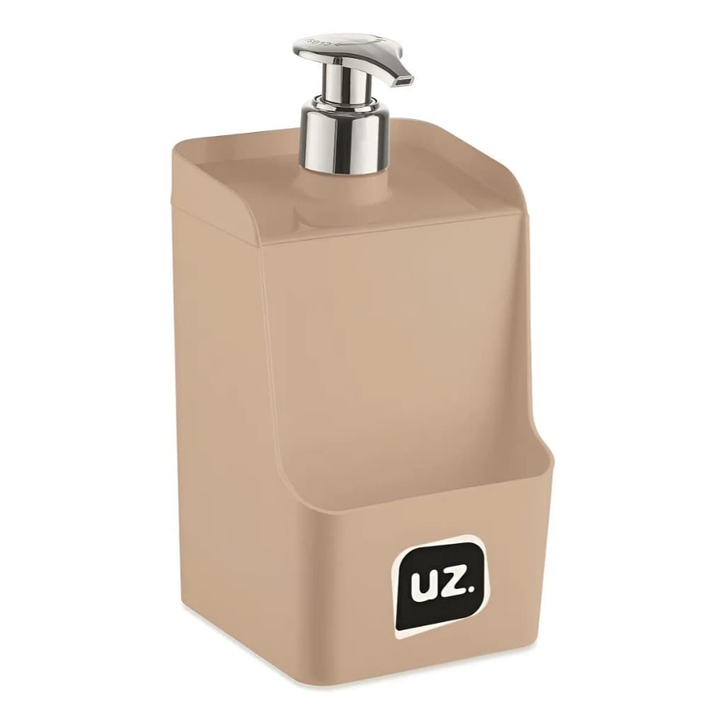 Dispenser Detergente Com Porta Esponja 500ml Capuccino