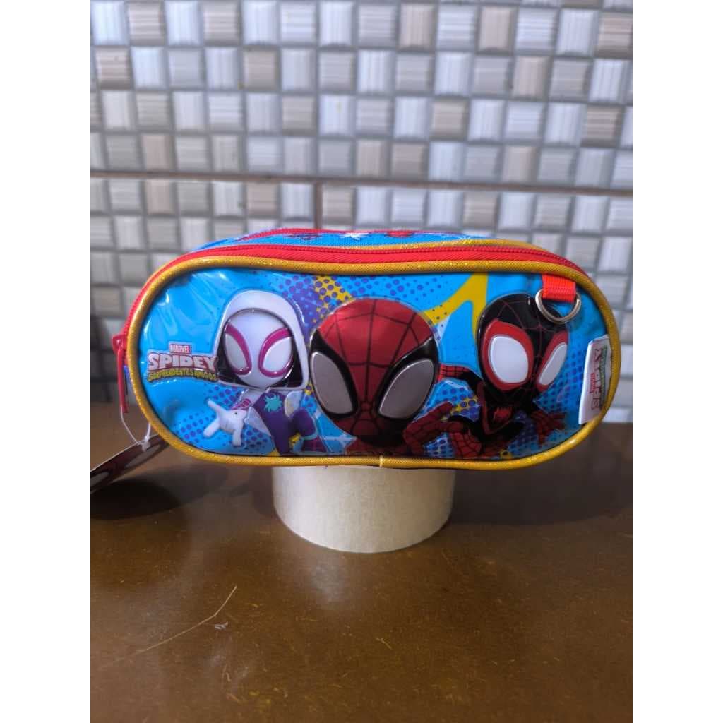 Estojo Escolar Infantil Homem Aranha Desenho Spidey e Amigos - Modelo 2026