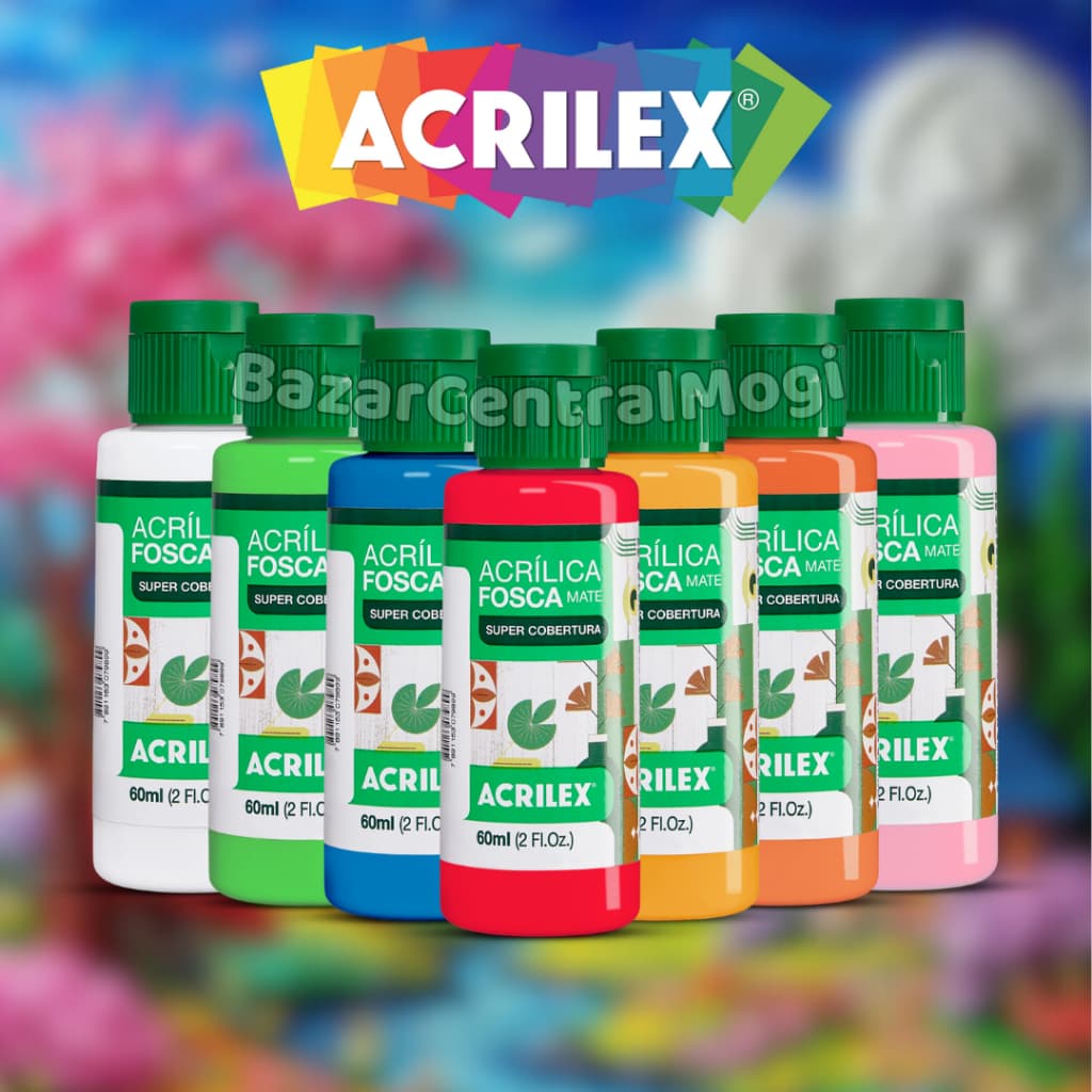 Tinta Acrílica Fosca Acrilex 60ml Matte Super Cobertura