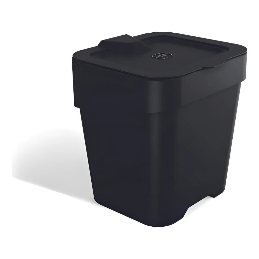 LIXEIRA DE PIA SLIM 2,5L PRETO UZ