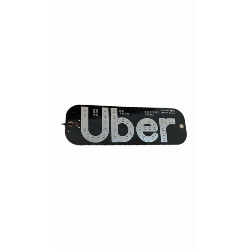 Placa uber para reconhecimento de carros de aplicativo