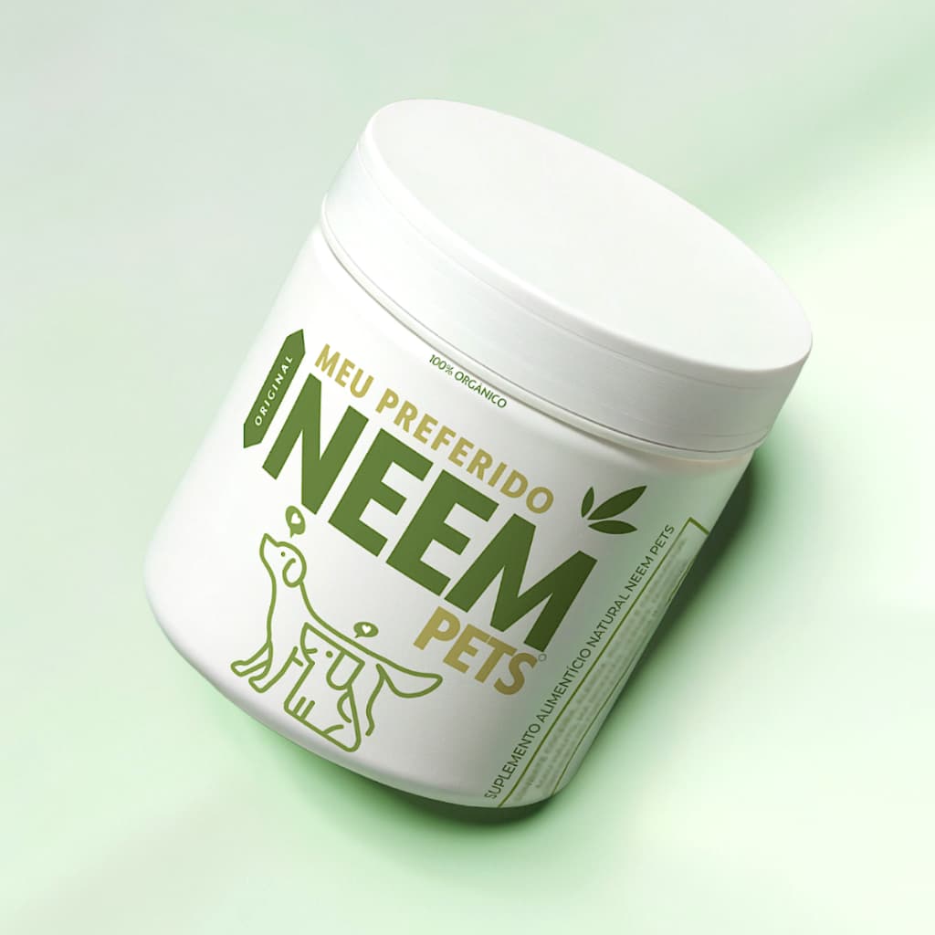 Preferido Neem Pet Original Multivitamínico B12 + Colágeno Tipo 2 | 100% Natural | 40 Cápsulas Mastigáveis