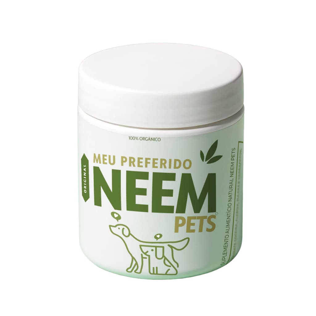 Suplemento Neem Pet Natural | Pelo e Articulação | Com Colágeno e B12 40 Cáps