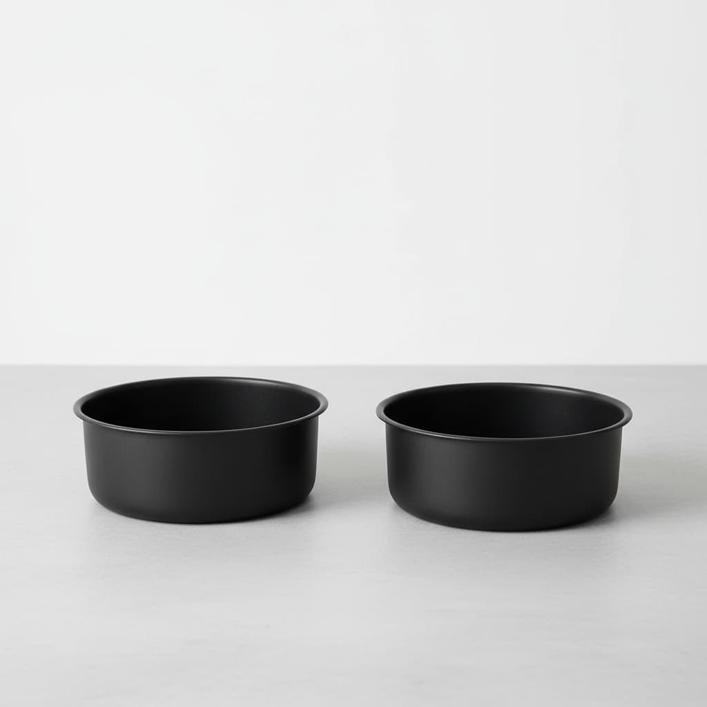 Conjunto 2 Formas Assadeira Redonda de Alumínio Para Forno e Air Fryer 18Cm