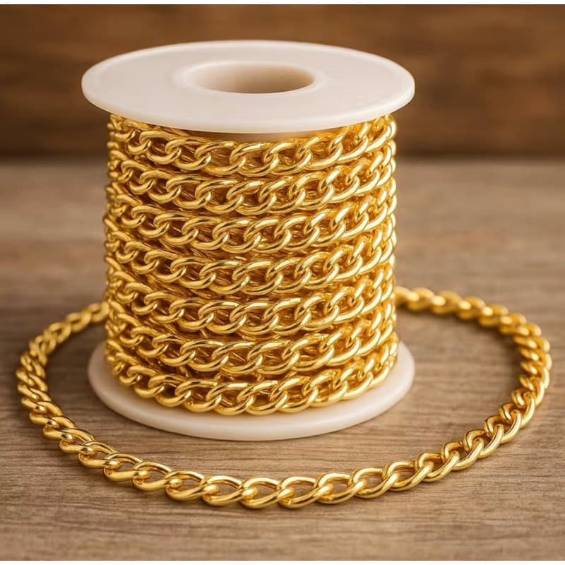10 Metrôs de Corrente de 20mm para Bolsas de Crochê Bijuteria e Artesanato em Geral