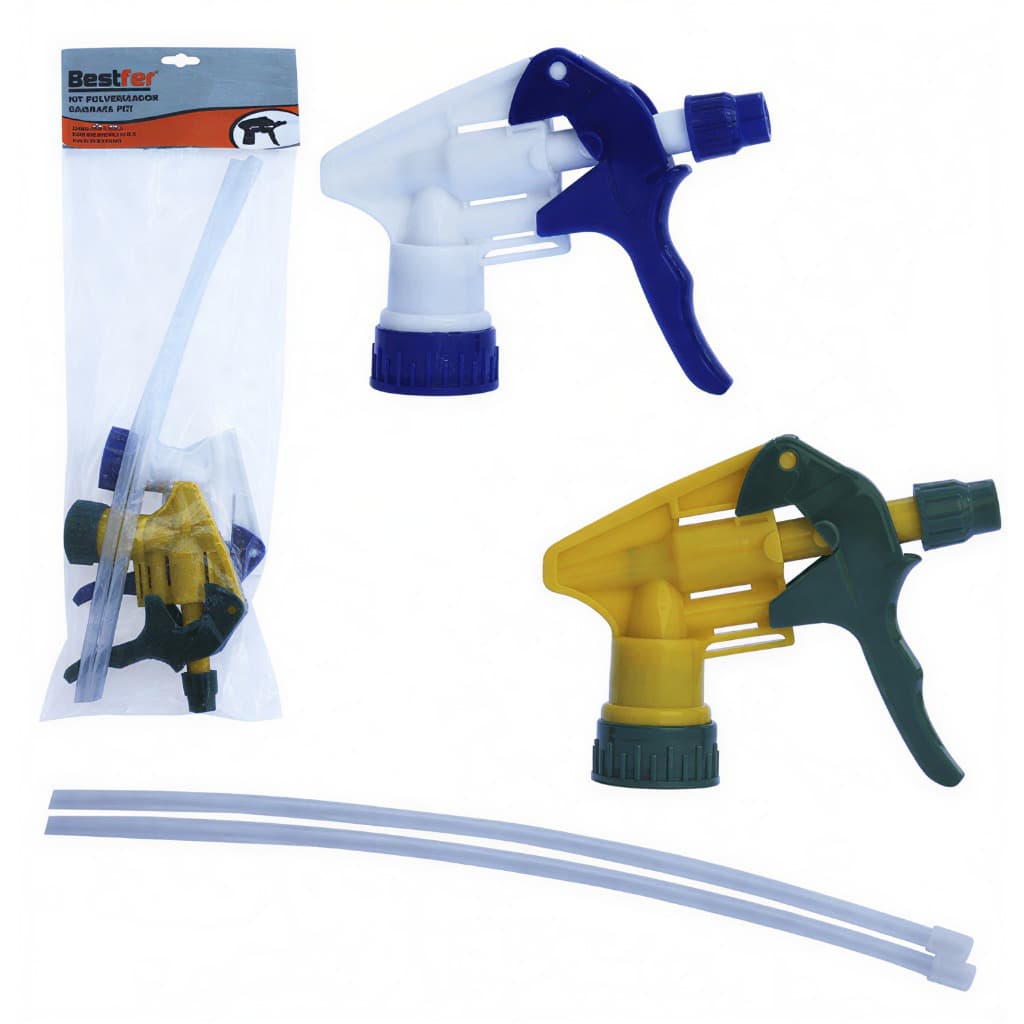 Kit 2  Gatilhos Pulverizadores Reforçados Para Garrafa PET Bestfer Borrifador Ajustável