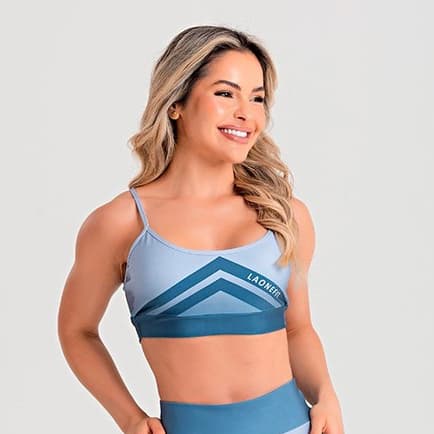 Top Feminino de Academia Alta Sustentação com Forro Duplo Zero Transparência AURA - LAONEFIT