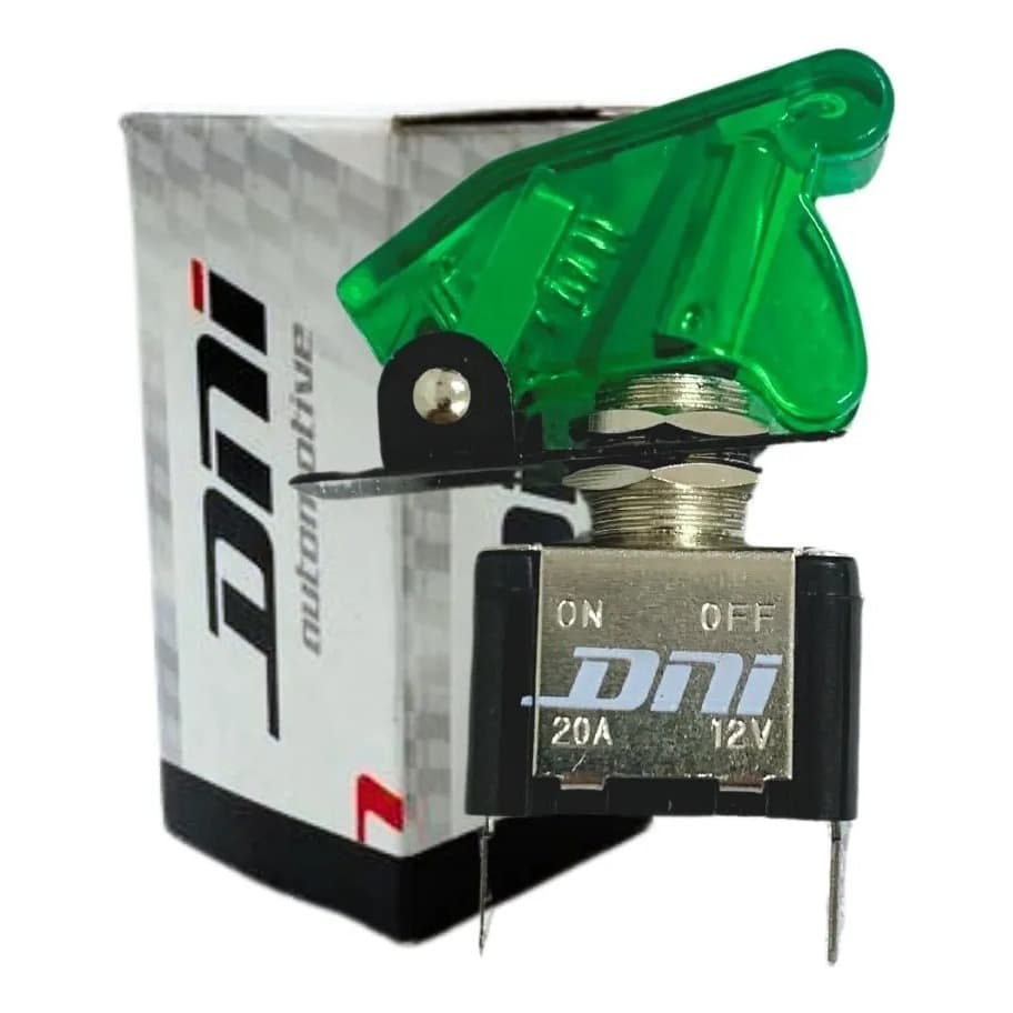 Chave Tictac Tipo Led On/off 400w 12v Dni 2084-vd Verde